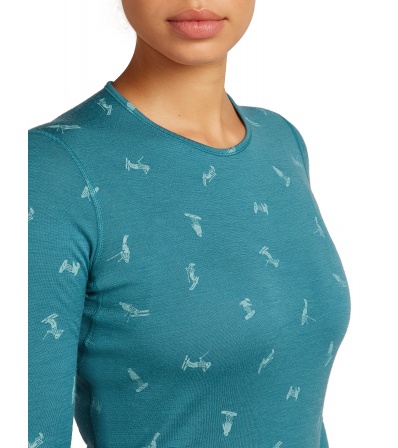 Блуза Icebreaker Women's Merino 200 Oasis LS Crewe Thermal Top Ski Day