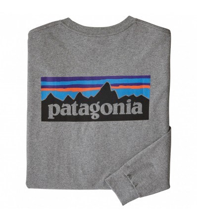 Blouse Patagonia Long-Sleeved P-6 Logo Responsibili-Tee M's
